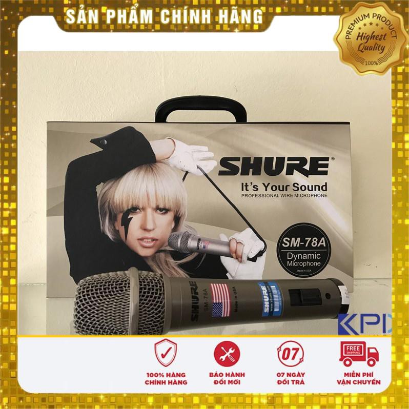 MICRO KARAOKE Shure SM 78A cao cấp