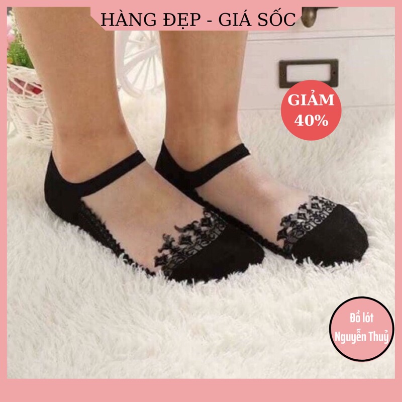 Set 10 Đôi Tất Hài Ren Công Chúa