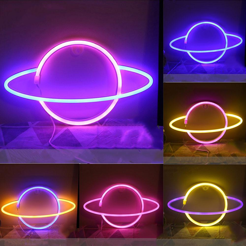 LAKAMIER Đèn LED Neon 2 Trong 1 Cổng Sạc USB
