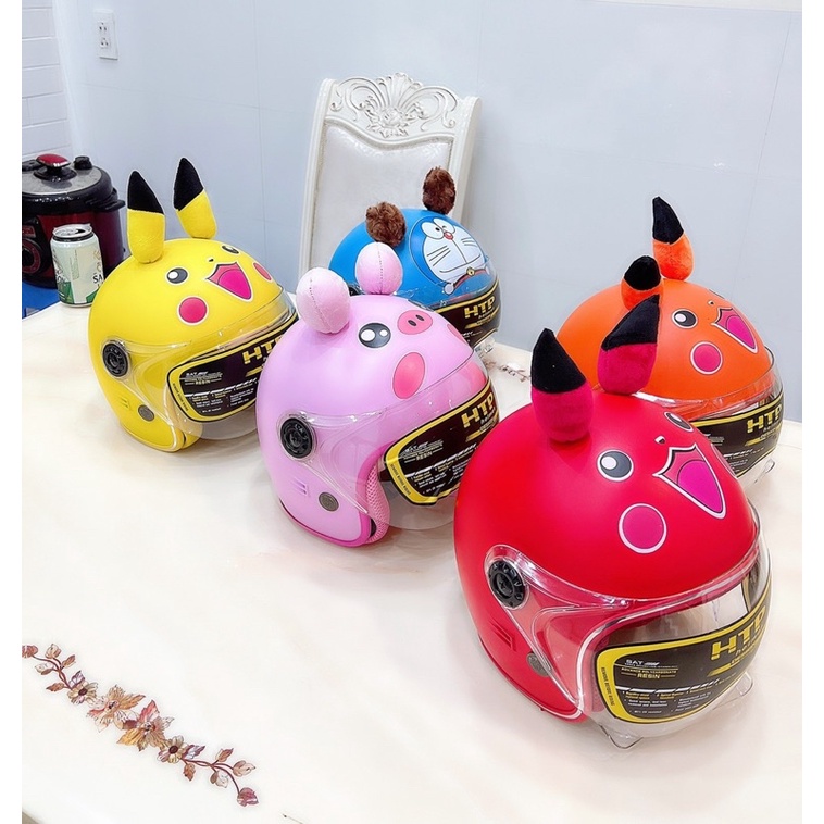 Mũ Bảo Hiểm Trùm Đầu 3/4 Napoli Trẻ Em Có Kính