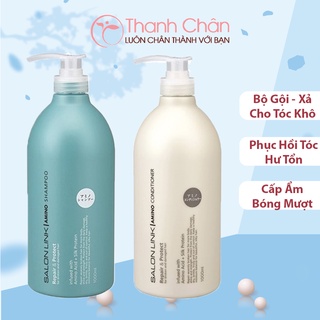 Dầu Gội, Xả Salon Link Amino 1000ml Chuyên Dùng Cho Tóc Khô Hư Tổn