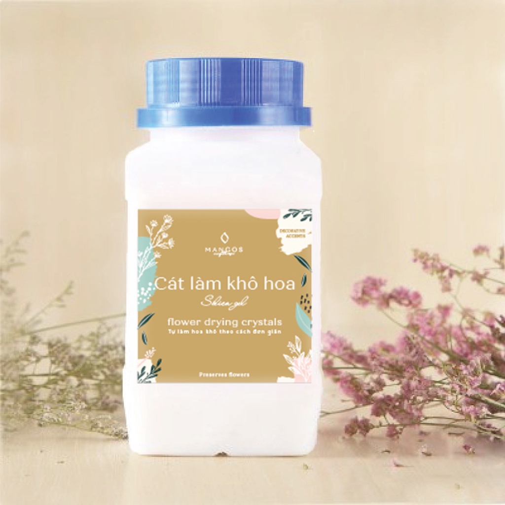 Cát - bột làm hoa khô silica gel hút ẩm 500 gram sử dụng nhiều lần HOA01001
