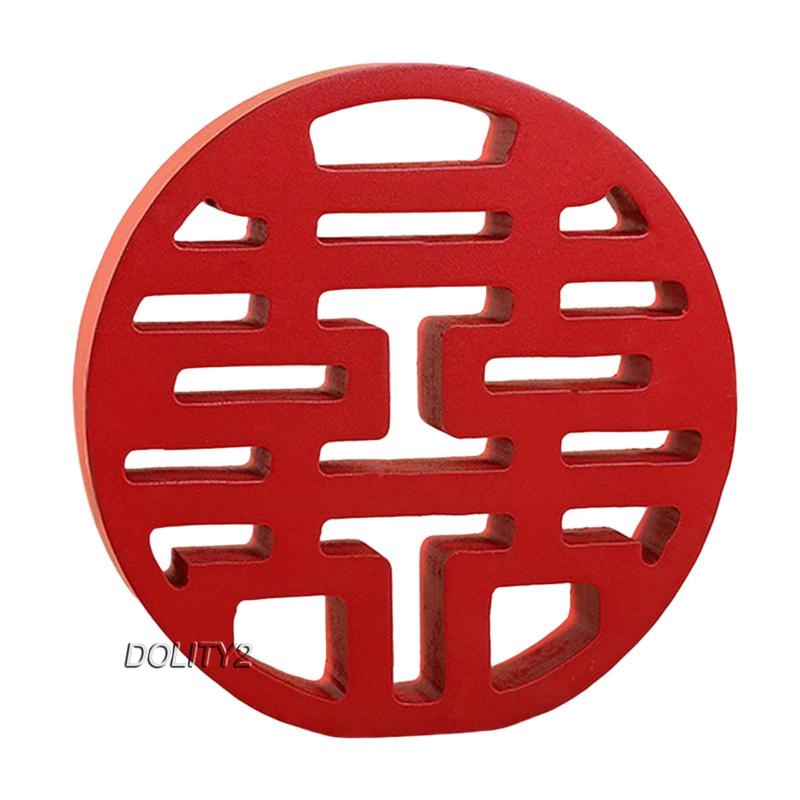 [Dolity2] Đồ Trang Trí Bàn Hạnh Phúc Đám Cưới Bằng Gỗ Phong Cách Trung Hoa