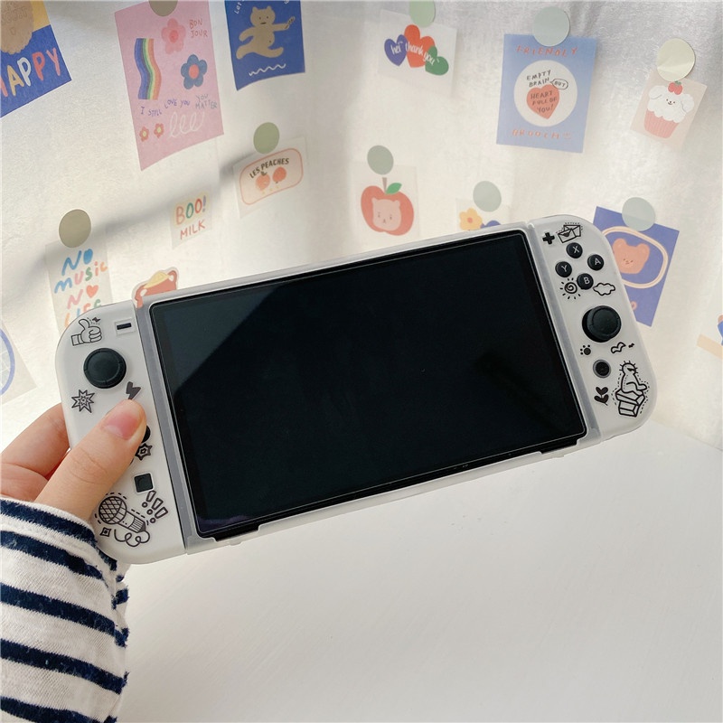 Vỏ Bọc Mềm Mại Họa Tiết GRAFFITI Cho Tay Cầm Chơi Game Nintendo Switch V1 / V2 / OLED