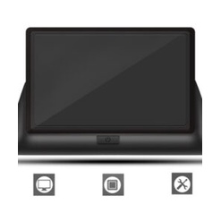 Màn Hình LCD Ô Tô 4.3 Inch HD 2 Cổng AV Loại Gấp