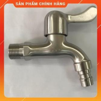 vòi hồ inox304 không gỉ, có mỏ, xả xô , sân vườn,máy giặt, tưới cây inox 304, vòi ren 21