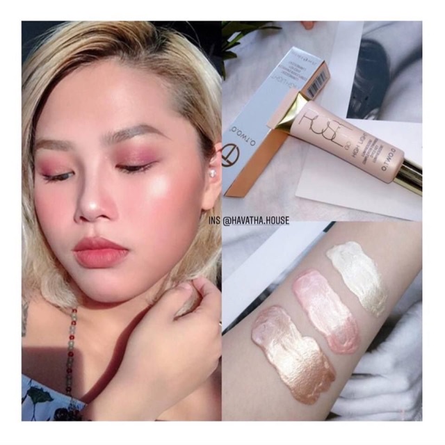 Kem Bắt Sáng O.TWO.O Rose Gold Hightlight Bubbly