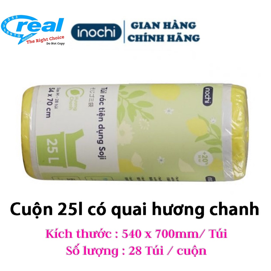 Túi Rác Tự Huỷ Hương Chanh và Lavender tiện dụng Soji inochi giúp nhà trở nên gọn gàng sạch