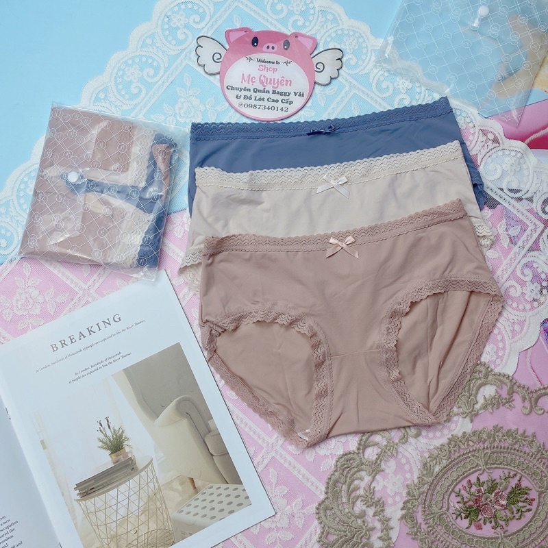 Set 3 quần lót nữ thun lạnh siêu mát co dãn 4 chiều kiểu dáng nhẹ nhàng cho ngày Hè năng động