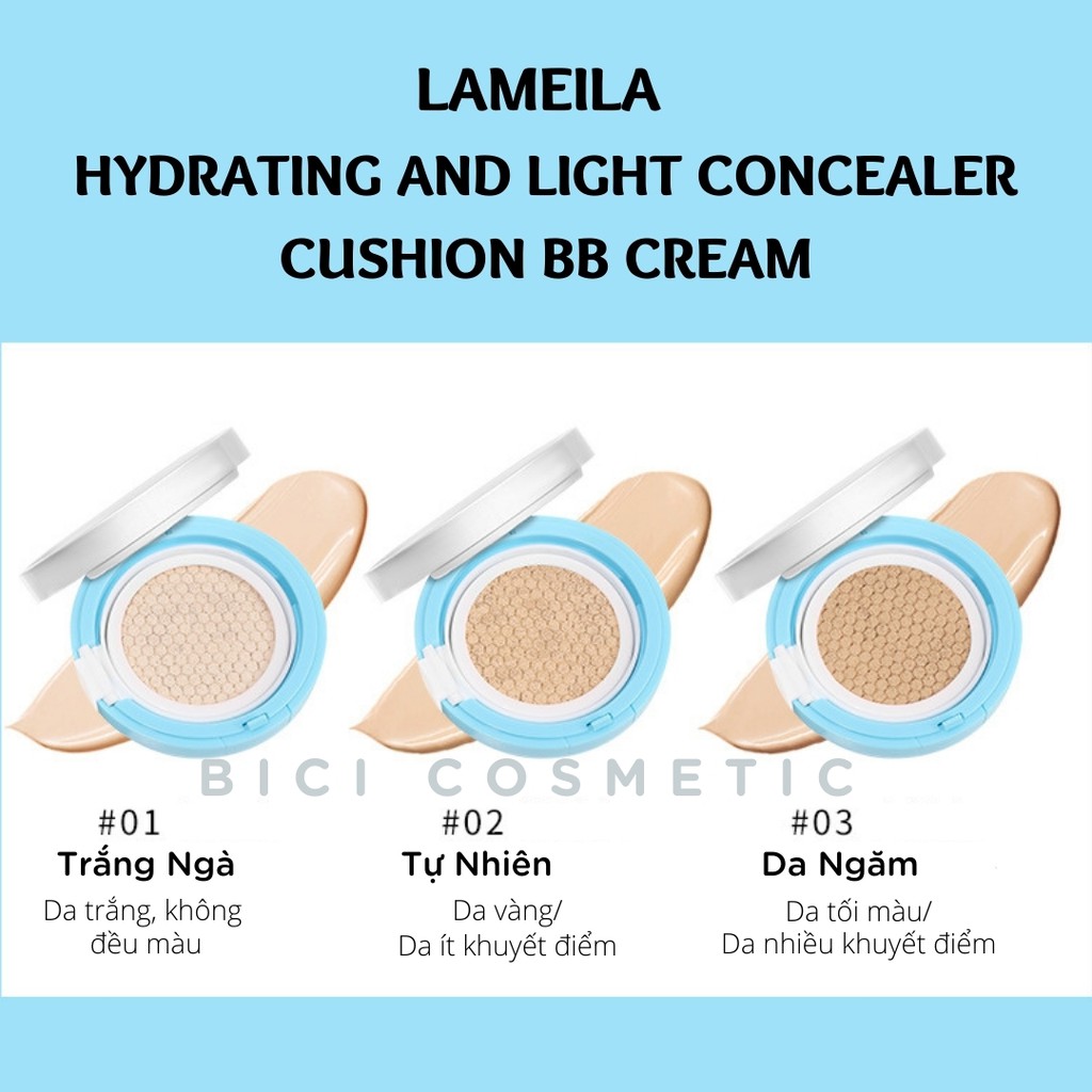 Phấn Nước LAMEILA Che Phủ Dưỡng Ẩm Hydrating and Light Concealer Cushion BB Cream | BigBuy360 - bigbuy360.vn