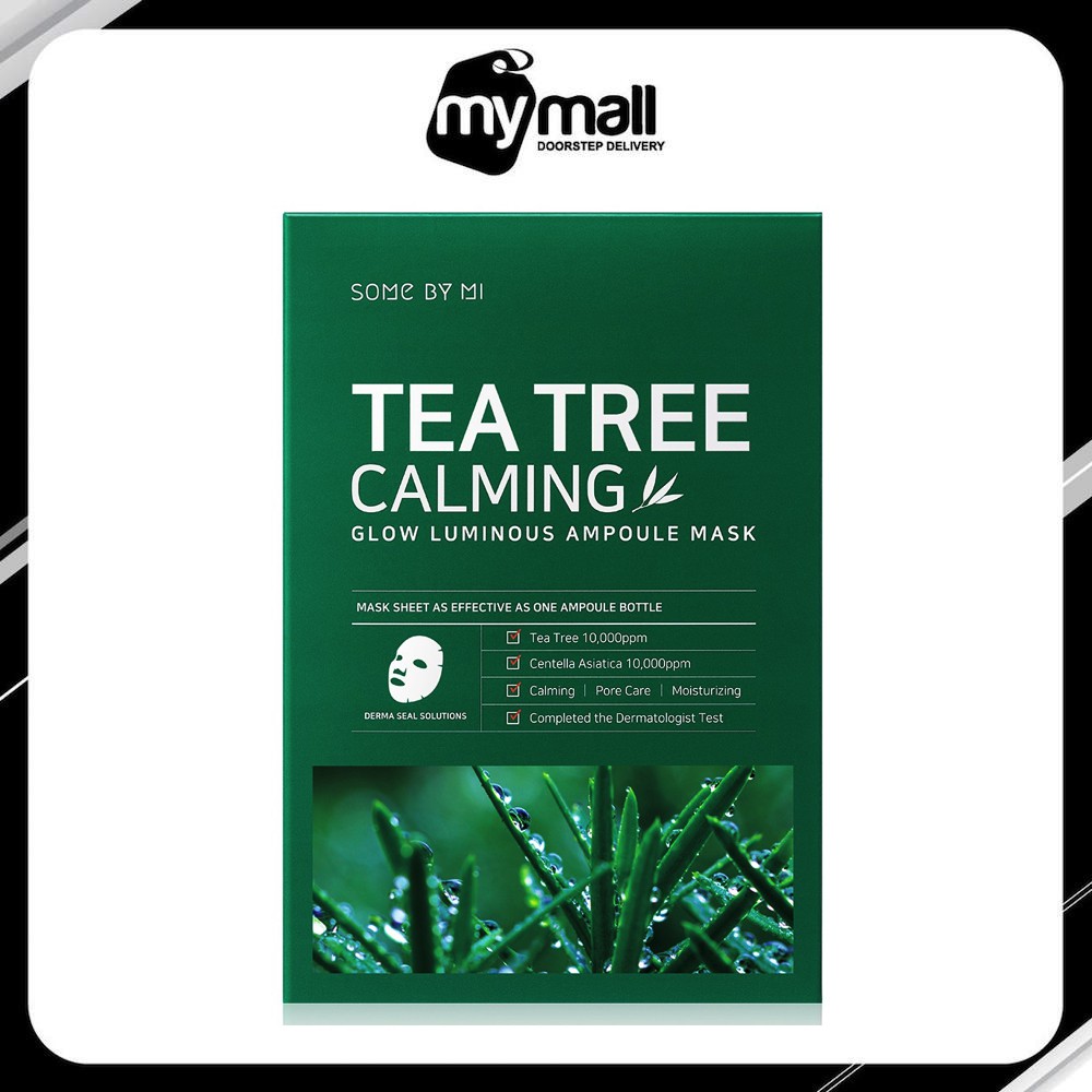 Mặt Nạ Chiết Xuất Tràm Trà Làm Dịu Da, Giảm Mụn Some By Mi Tea Tree Calming Glow Luminous Ampoule Mask 25g