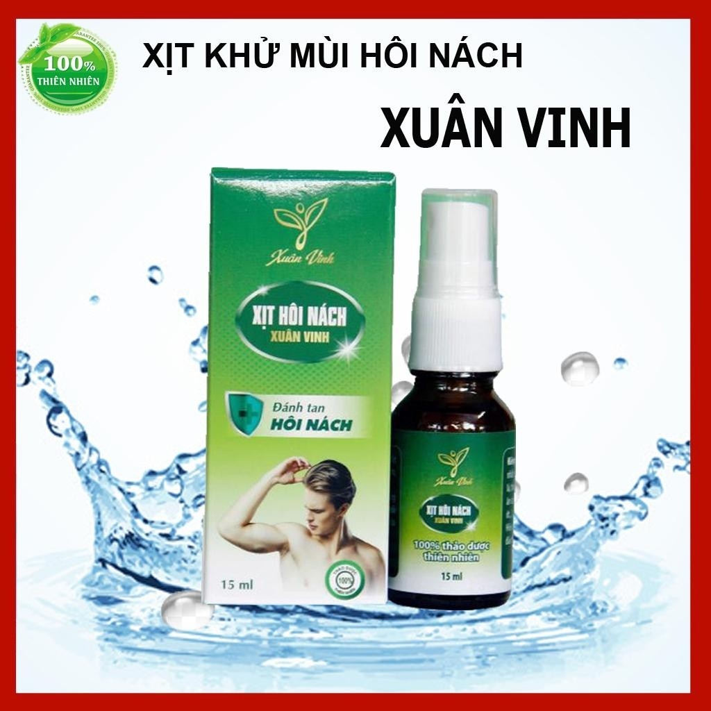 Xịt Khử Mùi Hôi Nách Xuân Vinh 20ml, Giúp Khử Mùi Hôi Nách, Cải Thiện Mồ Hôi Nách, Không Thâm Nách, Vàng Áo - Mẹ Dâu