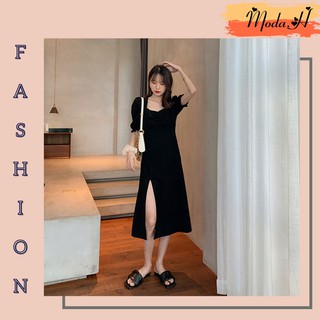Váy Nữ, Đầm Nữ Dáng Dài Xẻ Tà Điệu Đà Sang Chảnh Moda.H