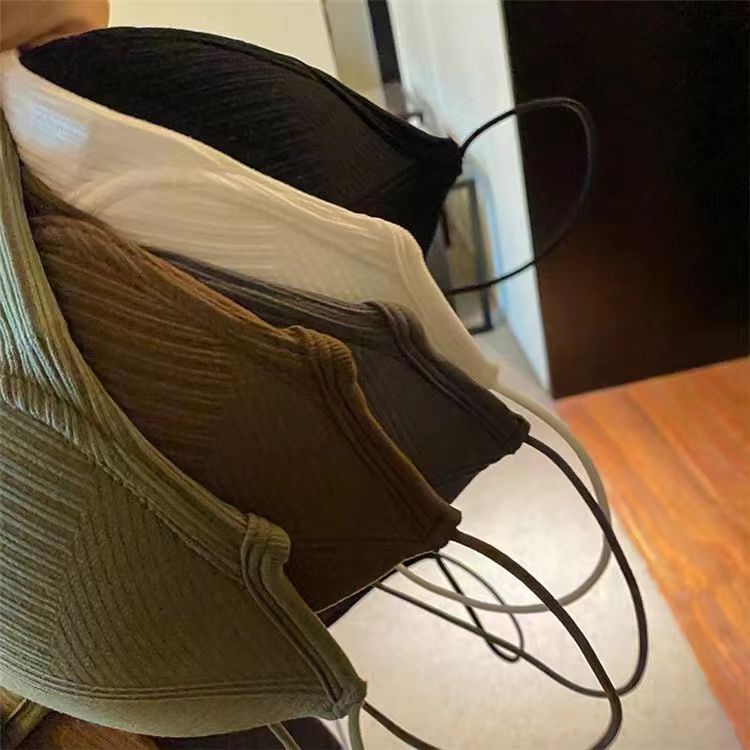 Áo Bra Dệt Kim Cổ Chữ V Khoét Sâu Có Đệm Ngực Dây Đan Chéo Lưng Đẹp - Mặc siêu thời trang