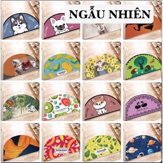 Thảm bán Nguyệt/thảm decor chống trơn trượt