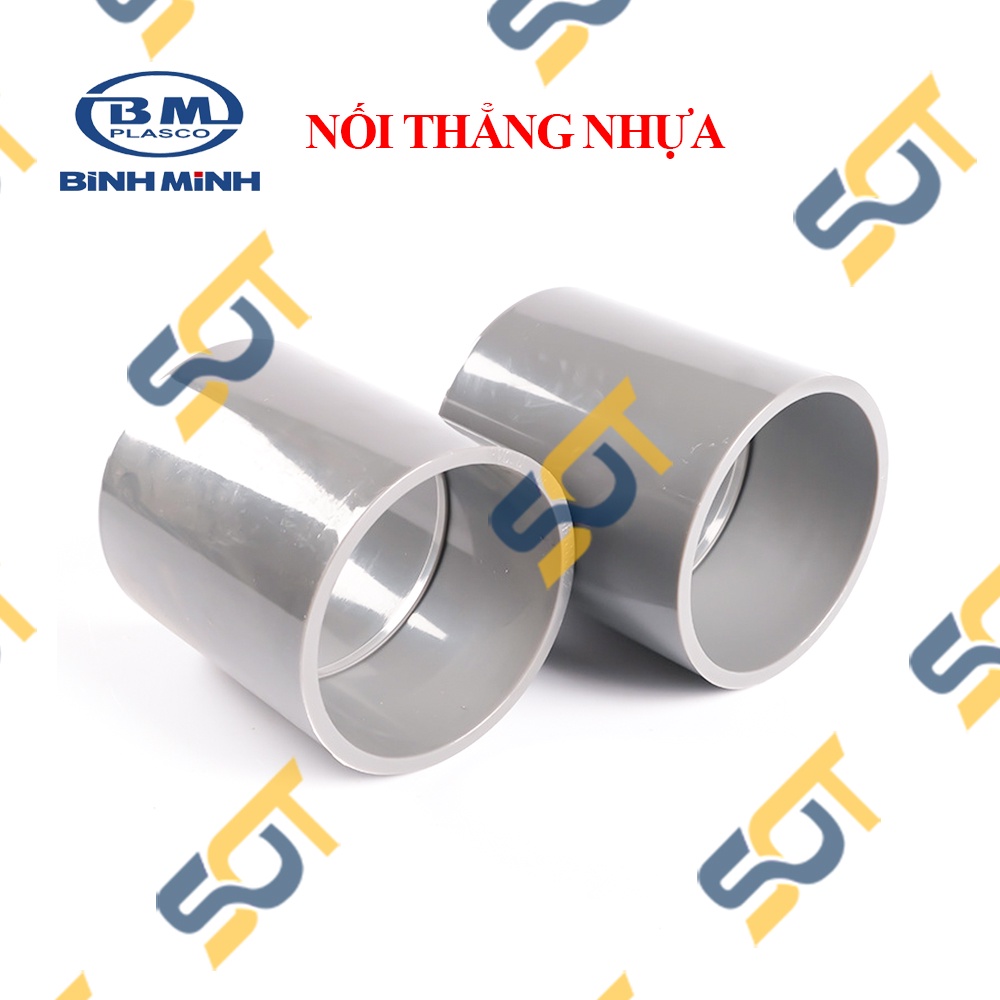 [BÌNH MINH] Nối thẳng ống nhựa, Măng sông trơn PVC BÌNH MINH hai đầu dán ống phi 21 27 34