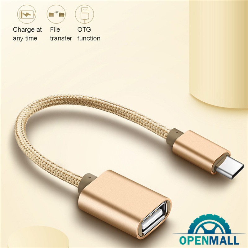 OM USB C 3.1 Type C Male To USB Female OTG Data Sync Converter Adapter Cable