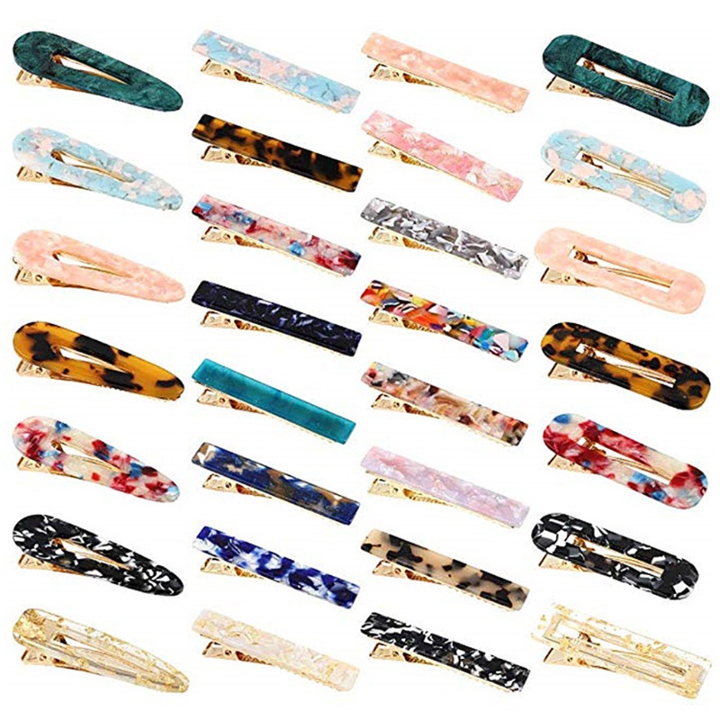 1 Bộ Kẹp Tóc Cá Sấu Bằng Nhựa Acrylic Cho Nữ