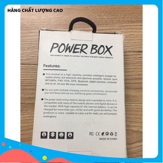 Pin sạc dự phòng smart Power Box 10000mah mặt kính hiển thị % pin rõ nét chính hãng giá tốt beola.shop01