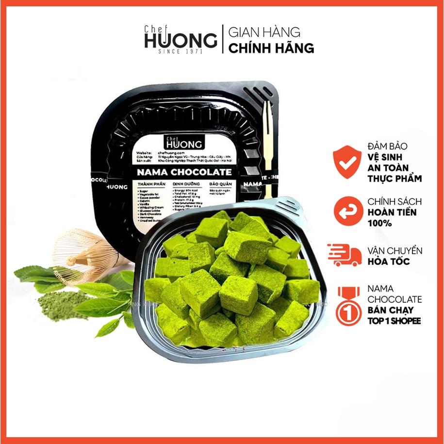 Nama Chocolate Matcha Hộp 30 Socola Chef Huong