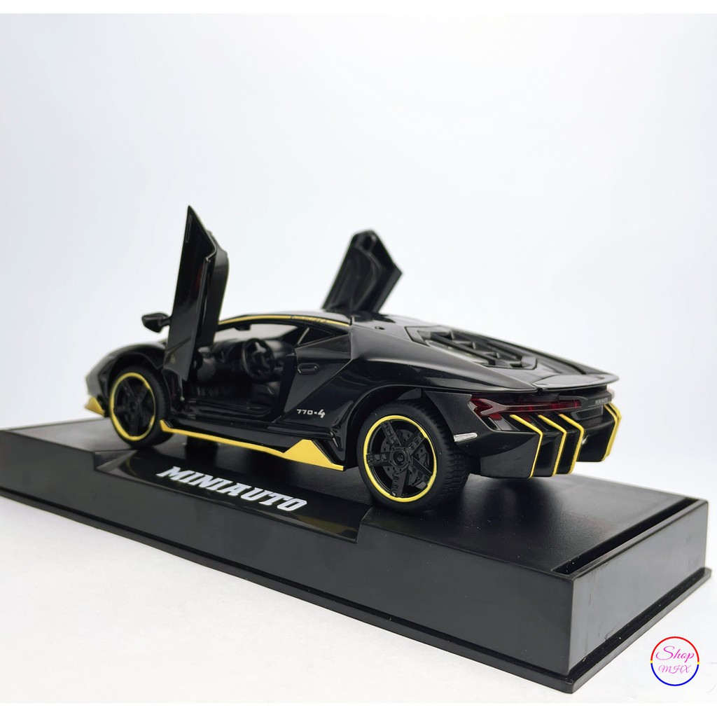 Xe đồ chơi mô hình sắt Lamborghini Lp770-4 TẶNG KÈM BIỂN SỐ tỉ lệ 1:32 hãng Miniauto