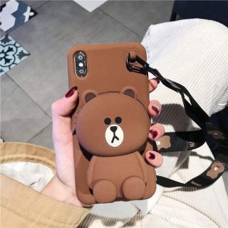 Ốp gấu Ví + Dây đeo cổ dành cho IPHONE