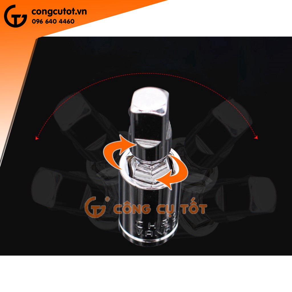 Khớp nối khẩu 1/4 thép CrV dài 43mm