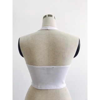 ribbed halter croptop