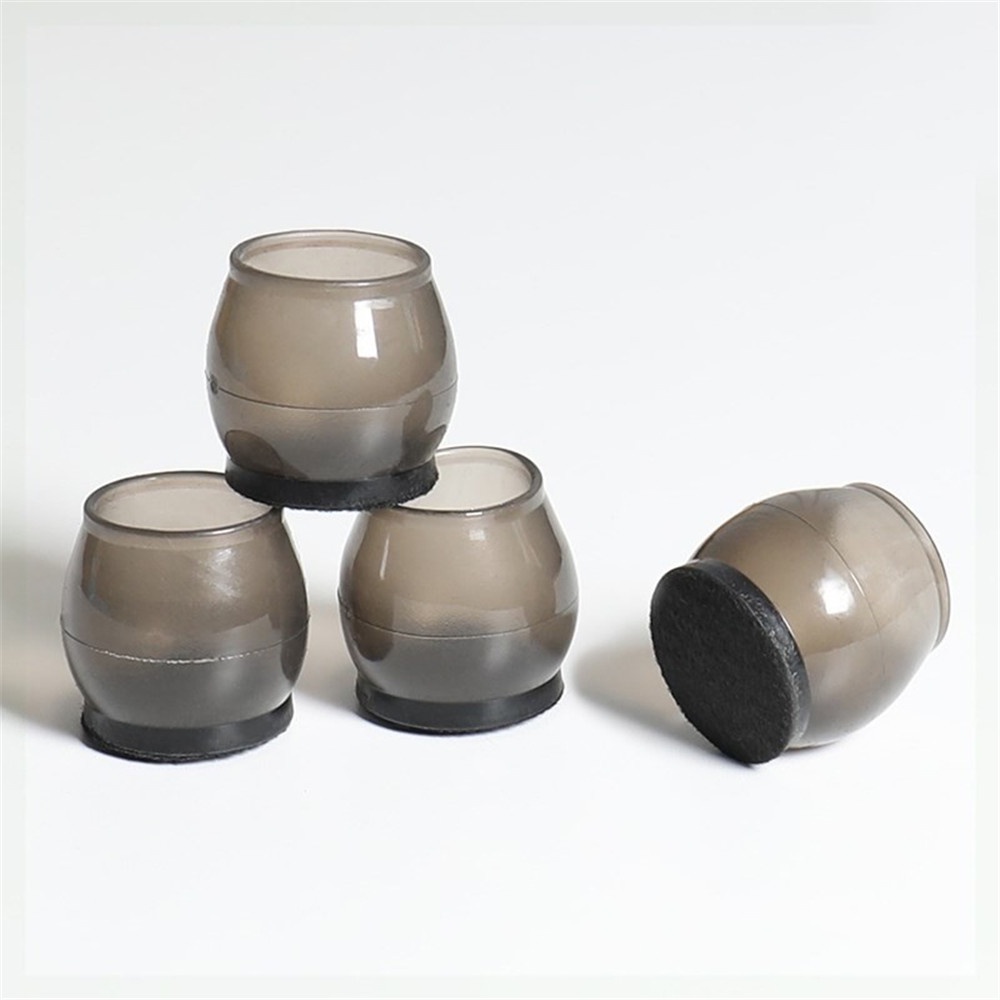 Set 4 Miếng Bọc Chân Ghế Trong Suốt Giảm Tiếng Ồn Chống Trượt