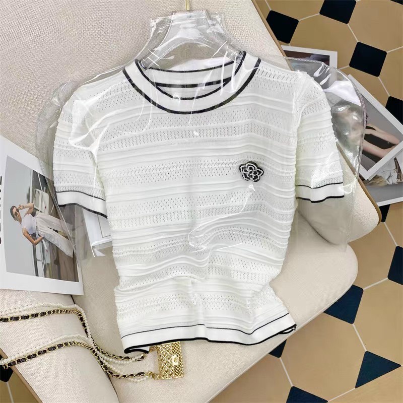 Áo len sợi cộc tay hàng quảng châu chất đẹp