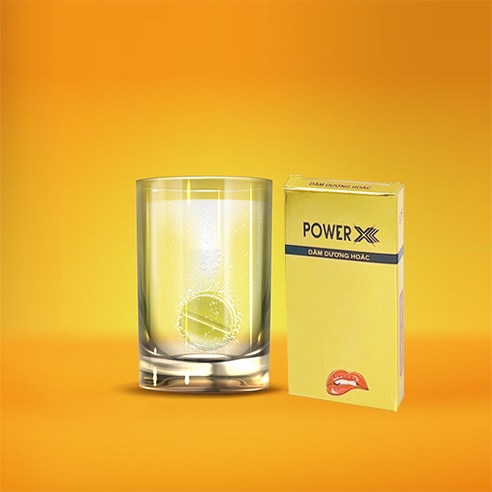 Viên Sủi Tăng Cường Sinh Lý Nam Giới Power X (Hộp 2 viên) - Tăng Cường Cương Dương - Giúp Bổ Thận Tráng Dương