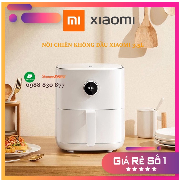 [HỎA TỐC]Xiaomi Mijia 3.5L Nồi chiên không dầu thông minh – OLED Screen - Kết nối App Mihome - Hẹn giờ - Gợi ý Menu