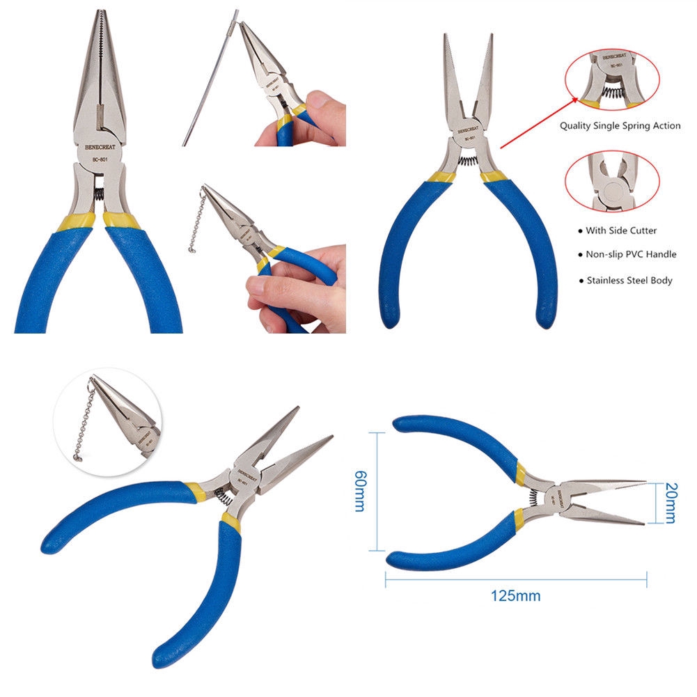 1 Bộ kìm mũi dài đầu tròn chuyên dụng làm đồ trang sức thủ công
