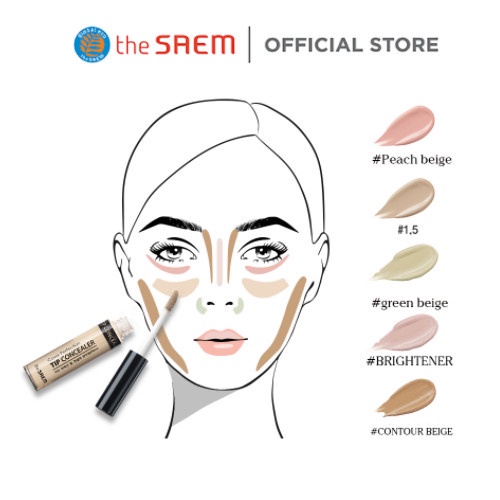 Kem che khuyết điểm The Saem Cover Perfection Tip Concealer (6.5g)