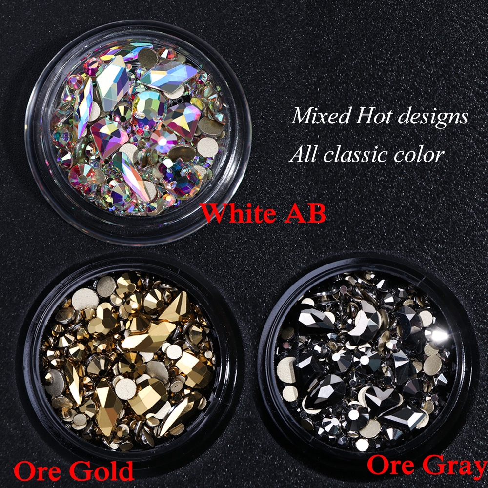 [Hàng mới về] Hộp phụ kiện 3d trang trí móng tay độc đáo