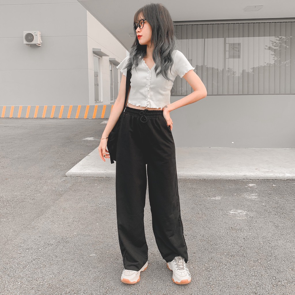 Áo croptop tay ngắn form rộng LYLY ulzzang