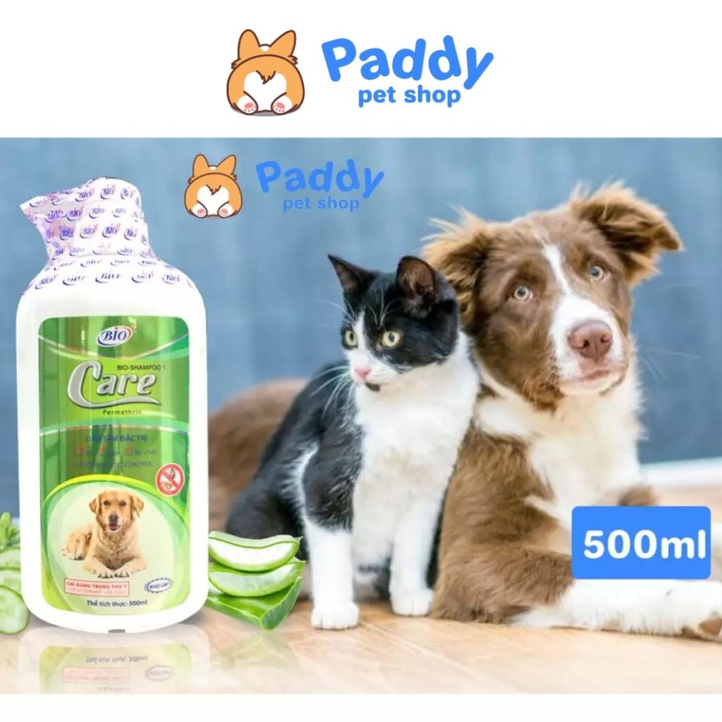 Sữa Tắm Đặc Trị Ve, Rận Và Bọ Chét Cho Chó Mèo Bio-Shampoo 1 Care Permethrin 500ml