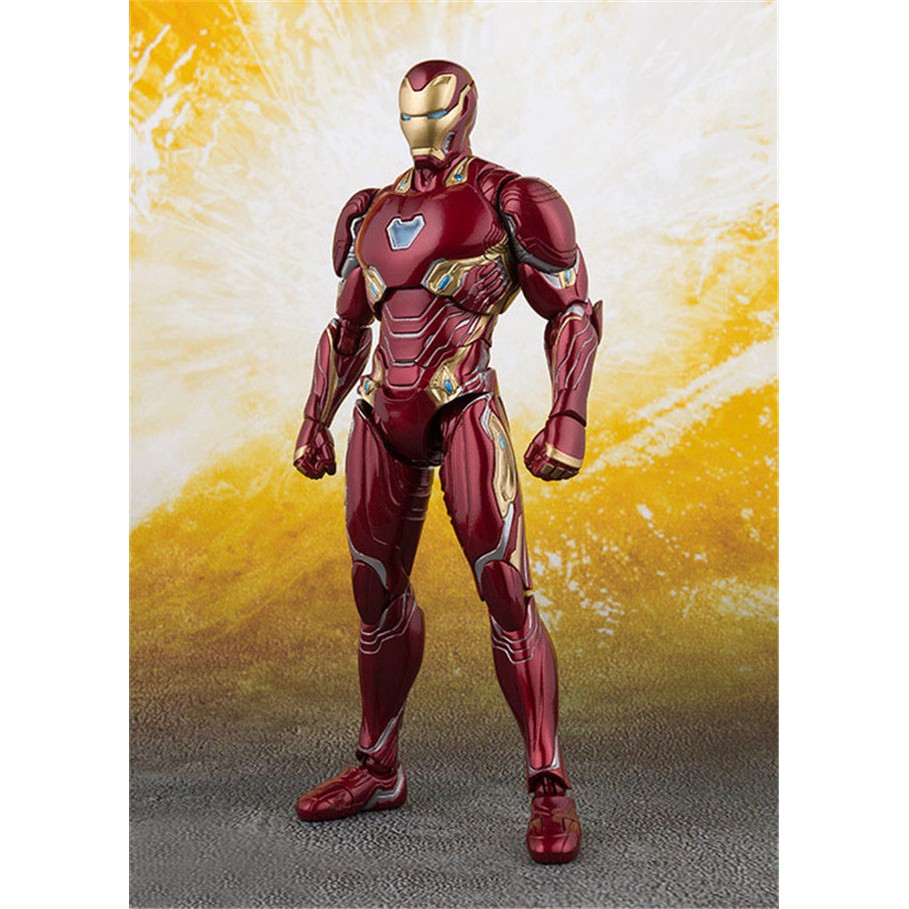 [Hàng có sẵn-Xả hàng, giá cực shock + Đèn Led] Mô hình Iron Man Mark SHFMK50 Nano - Avenger Infinity War