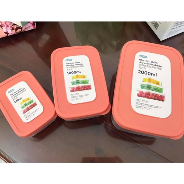 [ Giảm 20k Đơn 150k Bộ 6 size] Hộp Đựng Thực Phẩm Nhựa Chữ Nhật Hokkaido Cao Cấp INOCHI | BigBuy360 - bigbuy360.vn
