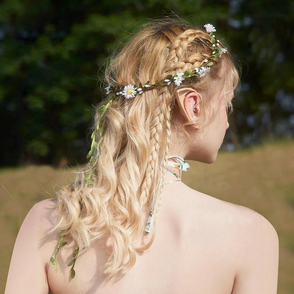 Băng Đô Cài Tóc Hình Vòng Hoa