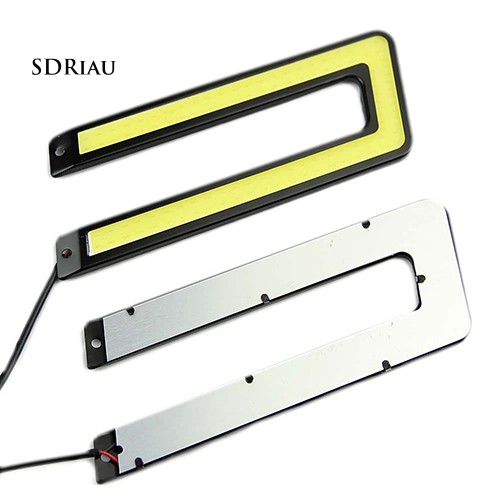 Bộ 2 đèn pha chữ U COB 6000K thiết kế trợ sáng tiện lợi cho xe hơi