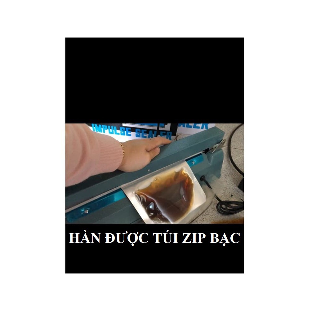 Máy ép miệng bao nilong dập tay 30cm , máy hàn miệng túi mini giá rẻ
