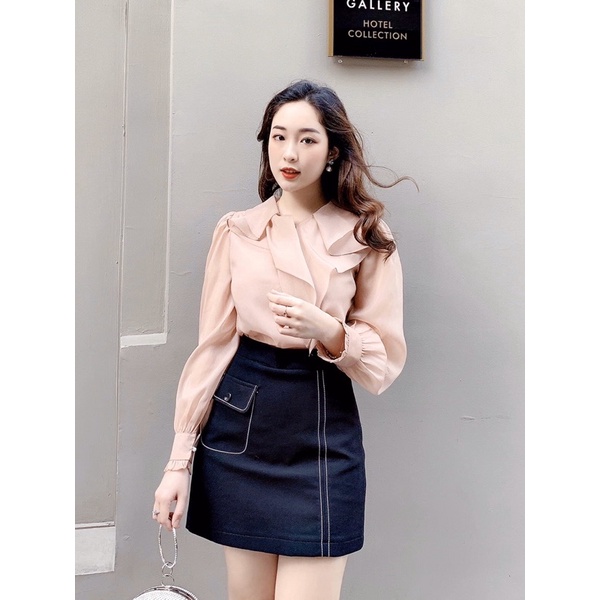 ⚡️BÁN SỈ⚡️Áo sơmi cổ sen cúc ngọc 3 màu