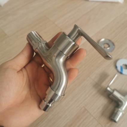 Vòi hồ, vòi nước tay gạt, vòi máy giặt inox SUS 304 cao cấp Moonoah MN2362