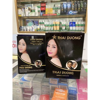 ( 1 gói ) Dầu gội nhuộm tóc đen dược liệu chính hãng Thái Dương