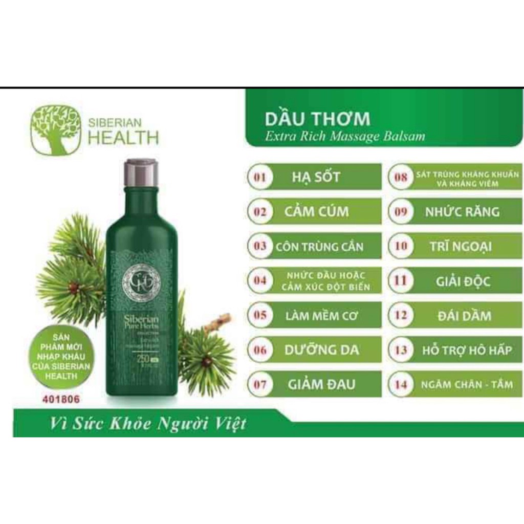 Dầu thơm Siberian Pure Herbs Collection Extra Rich Massage Balsam | BigBuy360 - bigbuy360.vn