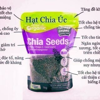 1kg hạt chia úc tím.