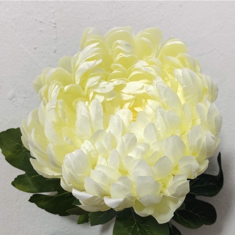 Hoa giả Hoa Cúc Mẫu Đơn lụa nhập khẩu loại 1 cao cấp,cúc đại đoá decor trang trí nhà cửa