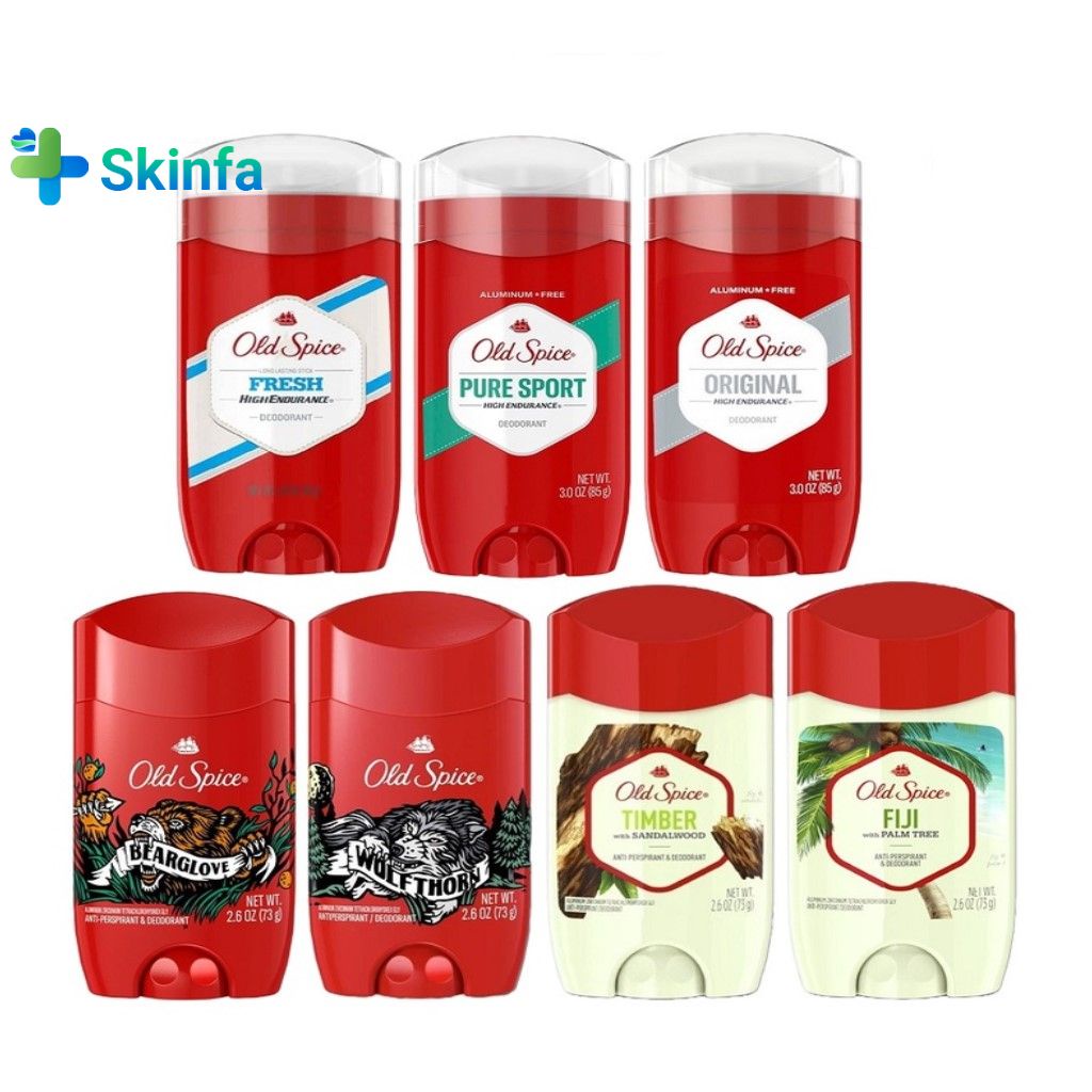 Lăn Khử Mùi Old Spice USA 85g/73g - Nhiều Mùi Hương