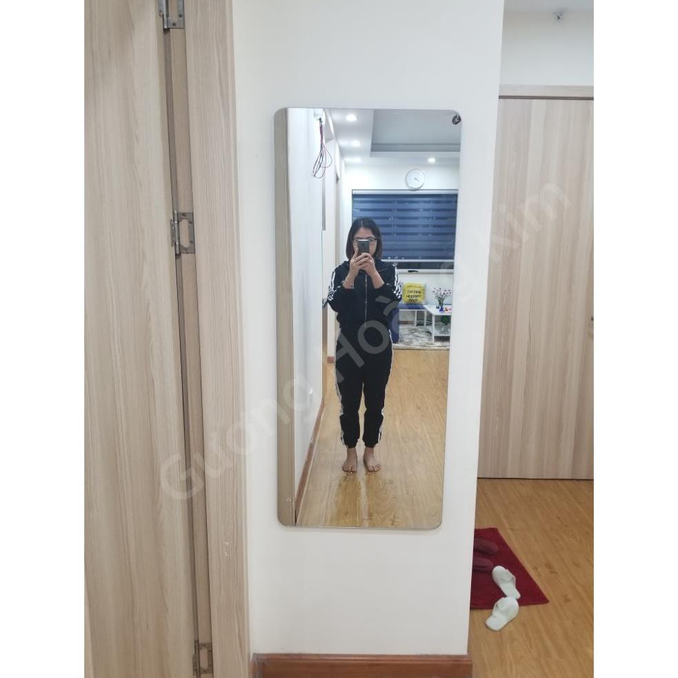 Gương soi toàn thân dán tường trang điểm treo tường giá rẻ chữ nhật kích thước 50x160 cm - guonghoangkim - Mirror